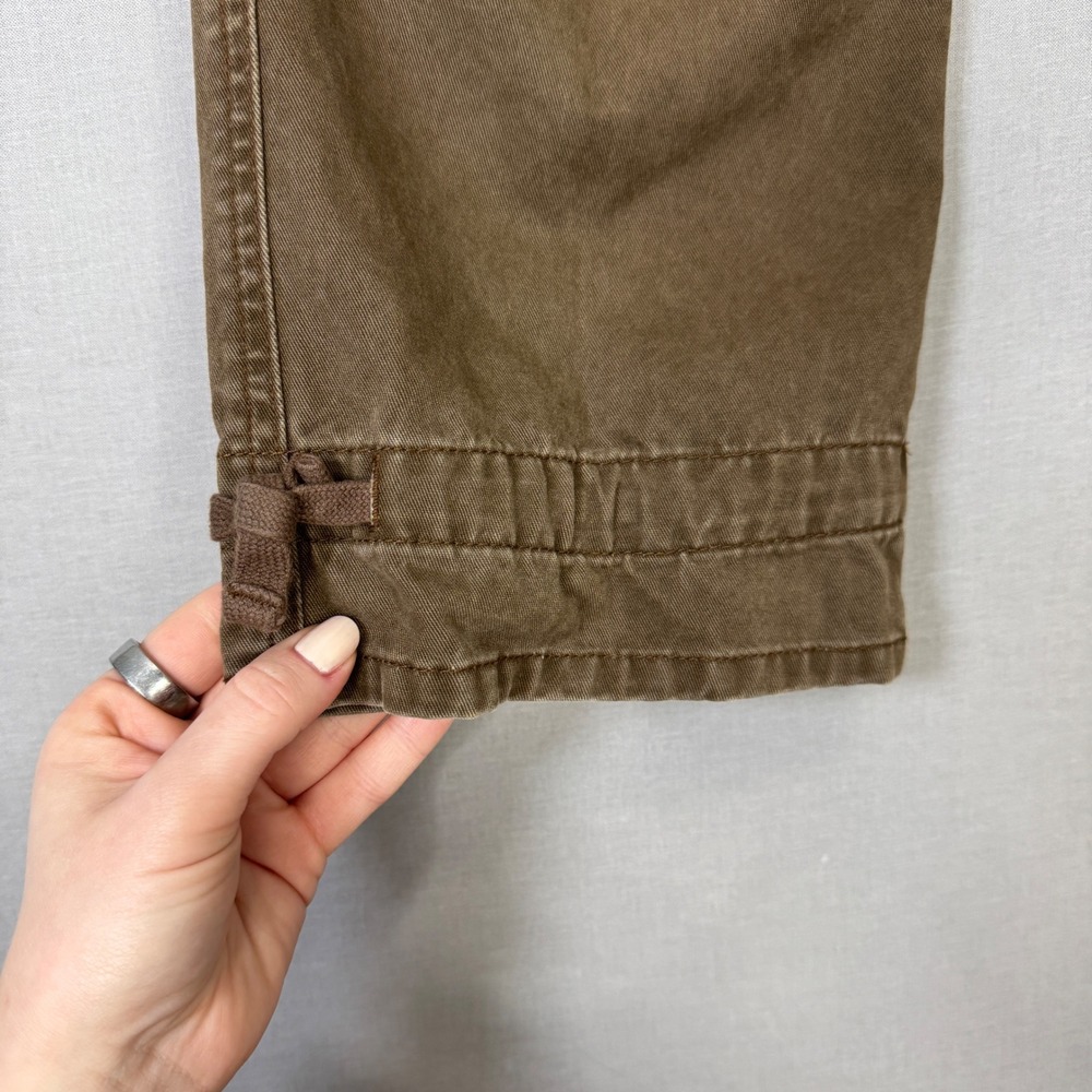 Sundance Cargo Pants Womens 6 Brown Cotton Utility Straight Leg Baggy Gorpcore - Picture 5 of 13